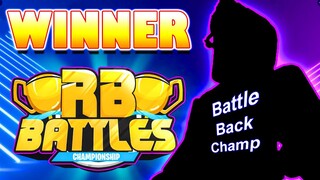 WHY The "BATTLE BACK CHAMP" Will WIN "ROBLOX RB BATTLES" Season 2 Event!