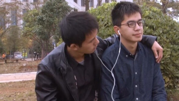 Wuhan Textile University gay microfilm Love in the 61st second