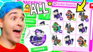 Buying *EVERY* NEW HORSE Pet In Adopt Me Roblox !! Adopt Me *HALLOWEEN HORSES* Unlocked (EXPENSIVE)