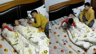 The younger brother didn't sleep in the middle of the night, and the older sister solved it in one s