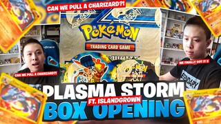 CAN WE PULL A CHARIZARD? | PLASMA STORM BOX OPENING WITH @IslandGrown