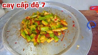 Quả Khế Non Bóp Muối Ớt Cùng Thịt Bò Khô Siêu Cay / Super spicy food