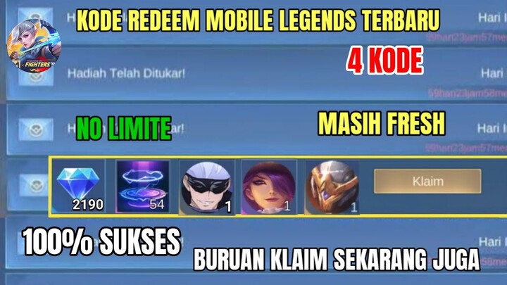 BURUAN! 4 KODE REDEEM ML TERBARU KODE REDEEM MOBILE LEGENDS TERBARU HARI INI UPDATE JUNI 2024