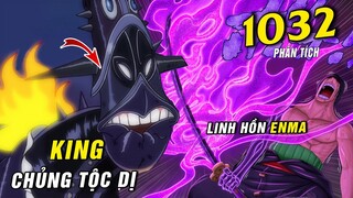 Sức mạnh kì dị của King , Linh hồn Enma phản ứng dữ dội với Hiyori [ Phân tích One Piece 1032 ]