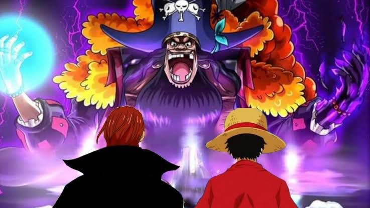 One Piece Shanks Vs Blackbeard