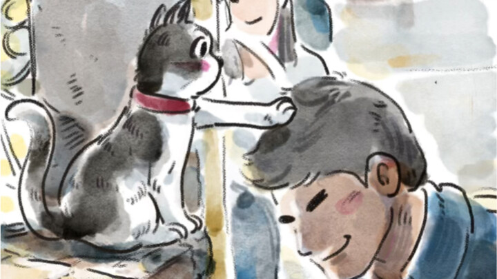 Every day at work, I have to stop by the cat's place to pat its head and clock in.