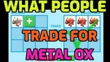 WHAT PEOPLE TRADE FOR METAL OX ADOPT ME LUNAR UPDATE (NEEDED FOR NEON METAL OX, MEGA NEON METAL OX)