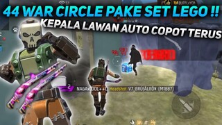 44 WAR CIRCLE PAKE SET LEGO !! KEPALA AUTO COPOT TERUS