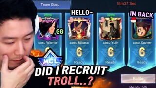 Welcome to Gosu 5men MCL with new members | Mobile Legends