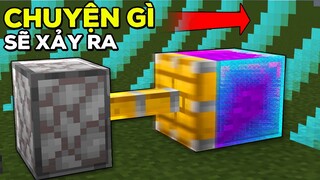 Nếu Bạn Đẩy Block Qua Rìa Thế Giới Minecraft Thì Sao