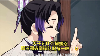 关于为什么蝴蝶忍和甘露寺蜜璃队服不一样👆🏻🤓           只能说我们忍还是太权威了