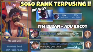 SOLO RANK BIKIN KENA MENTAL ! EXP GOLD LANE KALAH ! TIM BEBAN ADU BACOT ! Stenly Hayabusa