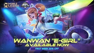 FREE 30X FLARE-UP TOKENS | MPL KICK-OFF BONUS EVENT | WANWAN E-GIRL MPL SKIN CHEAPER (40% OFF) - ML