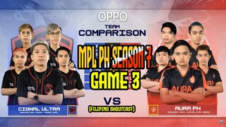AURA PH VS CIGNAL ULTRA (GAME 3) MPL7 PH
