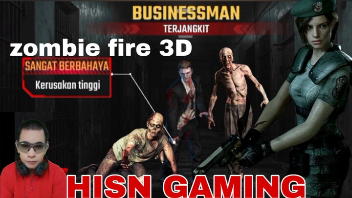 game zombie fire 3D.  zombie businessman