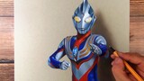 [Painting] Painting a glowing Ultraman Tiga