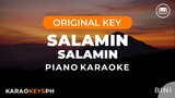 Salamin, Salamin - BINI (Slow Piano Karaoke)