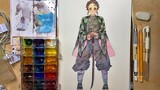 [Gambar]Kamado Tanjirou yang Hangat dan Kuat - Lukisan Cat Air