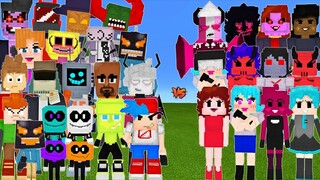 Boys vs. Girls in Friday Night Funkin' but in Minecraft!