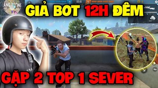 FREE FIRE | Hùng Mõm Giả BOT Lúc "12H Đêm" Bất Ngờ Gặp 2 Top 1 Sever Mướp Đình Khôi, Và Cái Kết !!!