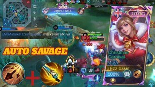 Build MIYA savage | auto mithyc glory #mlbb