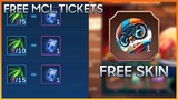 HOW TO GET FREE MCL TICKETS & FREE SKIN | MOBILE LEGENDS