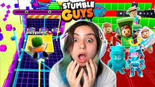 NOVAS SKINS e NOVO MAPA do MR BEAST 2.0 na NOVA UPDATE BETA do STUMBLE GUYS!! EU NEM ACREDITEI...