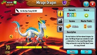 Dragon City || Rồng Huyền Thoại 5 Sao Cấp 70 Đầu Tiên Củ Vũ Liz || Vũ Liz Mobile