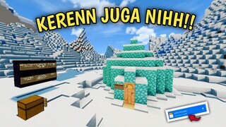 KERENNN!! BASE FULL REDSTONE DITENGAH BUKIT SALJU - Map Showcase Minecraft #80