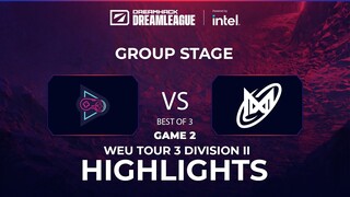 Game 2: Nigma Galaxy vs DGG Esports | DPC WEU 2022 Tour 3: Division I & II