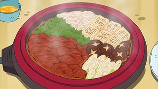 “一口咬下，鲜美的牛肉在口中绽放，搭配上甜滋滋的酱汁和新鲜的蔬菜，这就是寿喜烧的魅力所在！”