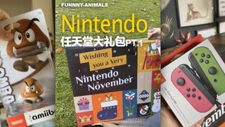 收到了任天堂的倒数日历大礼包！整整30个礼物