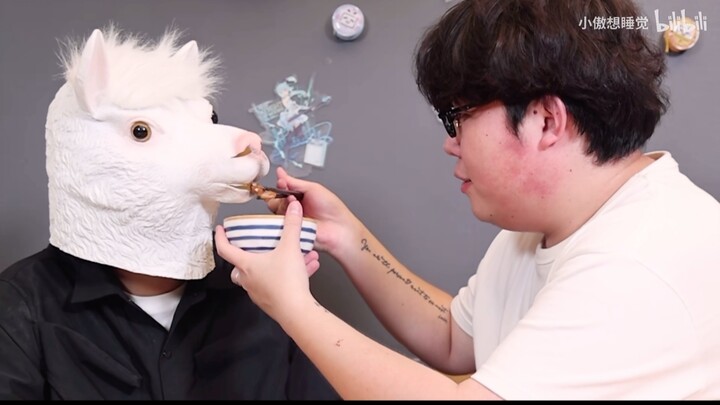 [Xiao Ao Wants to Sleep] [Sheep-Headed Human] Oh my, you two are just too cute!!!