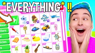 Unlocking *EVERYTHING* In Adopt Me SUMMER FEST Update !! New *SUMMER PETS* & Mini Games (EXPENSIVE)