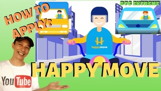 HAPPY MOVE DELIVERY RIDER DRIVER | How to Apply