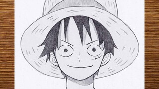 วิธีการวาดลูฟี่จาก One Piece ลูฟี่วาดรูปทีละขั้นตอน กวดวิชา