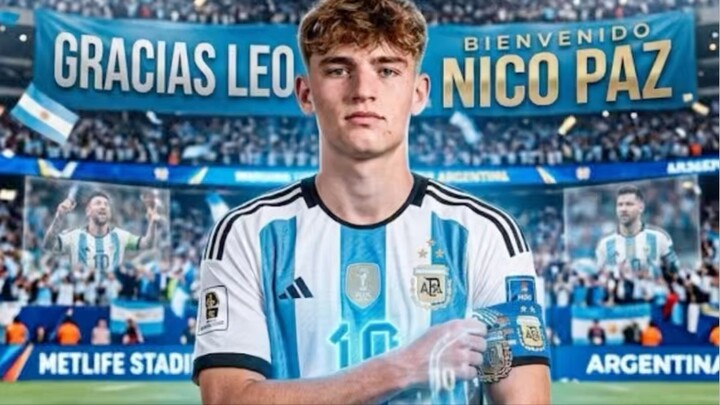 NICO PAZ BAKAL WARISI NOMOR 10 MESSI?