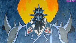 Cách Vẽ Chân Dung King Hỏa Hoạn Băng Bách Thú DRAWING ONE PIECE