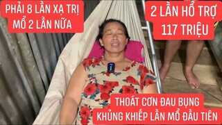 Hay tin chị Diễm mẹ cháu Tính xuất viện đến thăm và trao số tiền MTQ hỗ trợ để mẹ Tính trị bệnh.