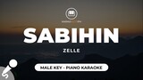 Sabihin - Zelle (Male Key - Piano Karaoke)