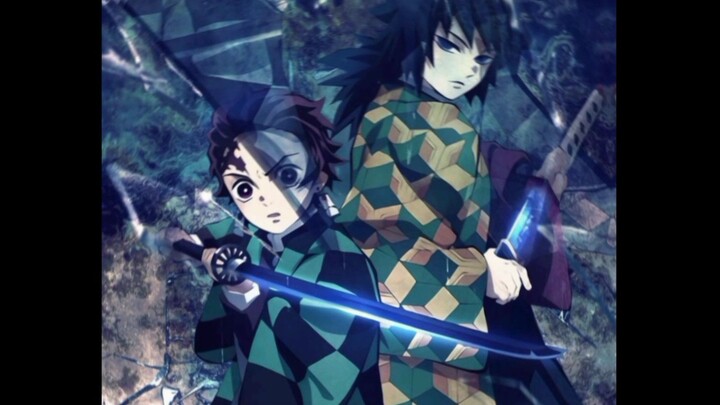 Kamado Tanjiro with three hashira / Demon slayer /