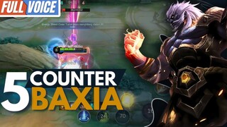 5 counter baxia yang harus kalian waspadai 🤯 (Build Baxia Tersakit dan Terkuat 2025)