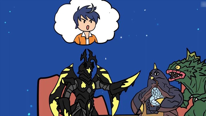 Traveling through time and space to become a Hyperzetton monster and eating Ultraman as a staple foo