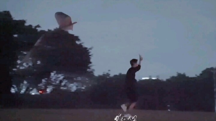 This is not funny!! Don't laugh!! My baby wants to fly higher~｜Xiao Zhan flying kite vlog