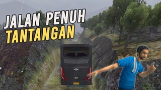 Ini dia lokasi jalan penuh tantangan, lewat sini bus auto rusak. BUSSID 4.0