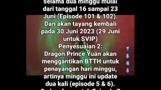 BTTH Libur di ganti dengan Dragon Prince Yuan