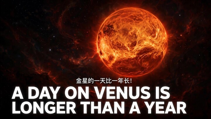 金星的一天比一年还长?! A Day on Venus is Longer Than a Year! 🤯