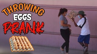 THROWING EGGS PRANK | Kinabahan si ATE sa ITLOG ko | HA HA HA