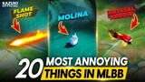 20 MOST ANNOYING THINGS IN MLBB THAT ARE WAY TOO DISTURBING