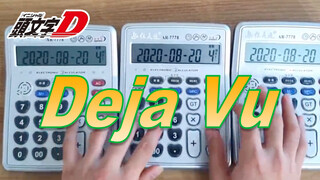 【Initial D】Play the theme music Deja Vu with three calculators